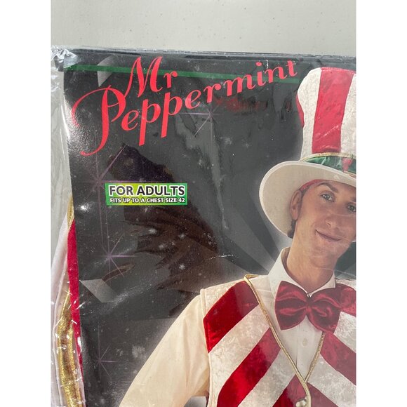 Mr Peppermint Uncle Sam Costume One Size Chest Up To Size 42 Holiday NEW - Picture 4 of 9